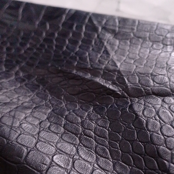 Faux Snakeskin Leather Motorcycle Jacket - Picture 3 of 8